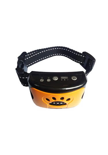 Dianziye Akıllı Tanı Ve Otomatik Kilitleme Özellikli Şişirici Engelleme Cihazı - Şarj Edilebilir, Su Geçirmez, Titreşimli Köpek Eğitimi Aleti Parlak Siyah