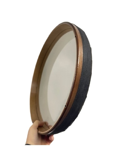 Plastik Cam Derili Akortlu Bendir 45 CM Koyu Film