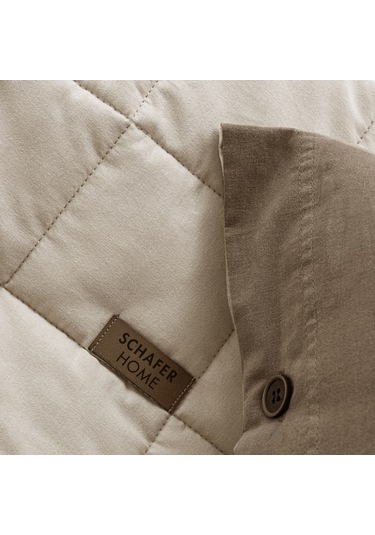 Schafer Home Soft Yatak Örtüsü Nevresim Seti 5 Parça-bej Bej