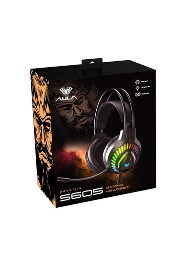 Aula S605 Rainbow 3.5 MM Jack + USB Gaming Mikrofonlu Oyuncu Kulaklığı