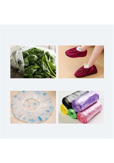 10'lu Set Mutfak Poşet Tutucu, Duvar  Monte Organizatör Black