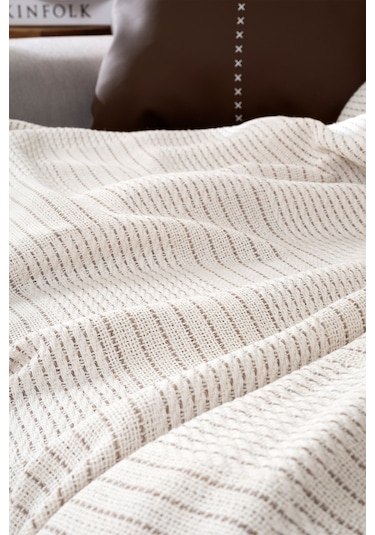 Rustıc Krem- Bej Koltuk Örtüsü 170x220cm 5160a Krem Bej