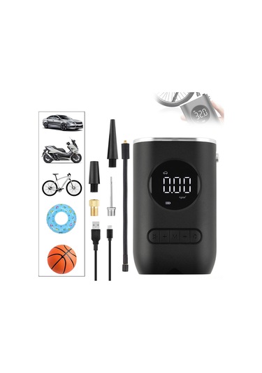 Xindoker Kablosuz Taşınabilir Hava Pompası: Led Ekran, 150psı, 4 Mod, Acil Durum Lambası, Araç/bisiklet Lastik Şişirme.