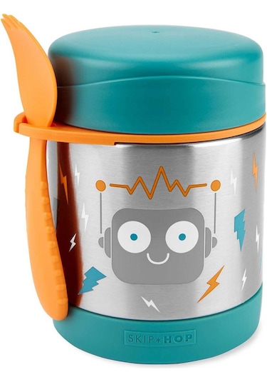 Skip Hop 9n780710 Spark Style Paslanmaz Çelik Termos Robot Mavi