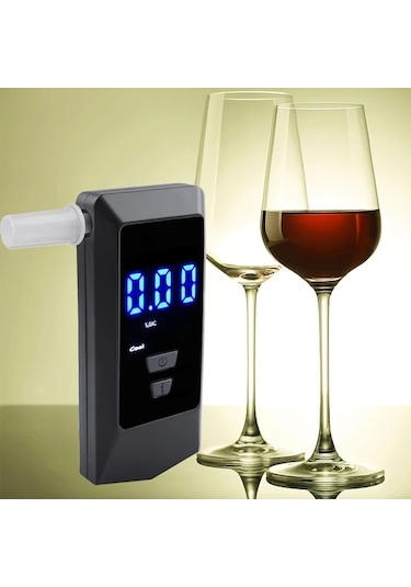 Xuweiwei Aat088 Şarj Edilebilir Dijital Alkolmetre Led Ekran Usb Şarj 8 Yedek Ağızlık Kişisel Ve Profesyonel Kullanım İçin Taşınabilir