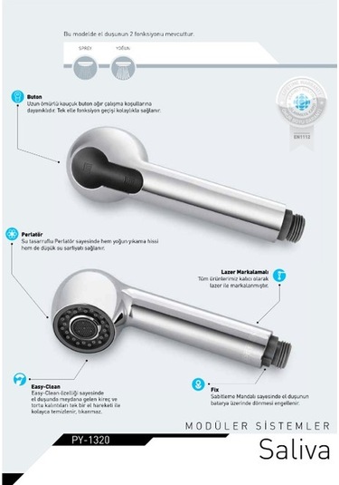 Pesen Saliva 2 Fonk. Krom Berber / Evye El Duşu Diğer