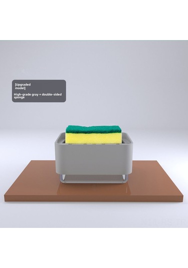 Reedark Gri Mutfak Otomatik Sabun Dağıtıcı: Bas Ve Temizle, Bulaşık-pot Temizliği İçin Pratik Süpürge Kutusu Gri