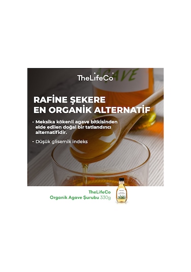 The LifeCo Organik Agave Şurubu 330 G