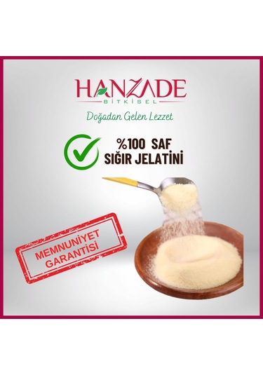 Hanzade Bitkisel Toz Jelatin 500 G