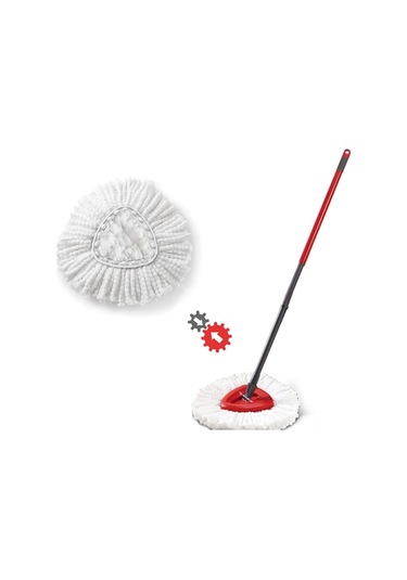 Shineyee Vileda Easywring Uyumlu Mikrofiber Mop Başkanı - Üçgen Tipi, Islak/kuru Kullanım, Yıkama Uygun, 4'lü Paket Beyaz