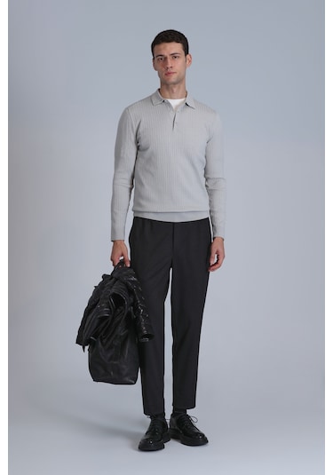 Lufian Aden Erkek Kazak Açık Gri Açık Gri 112090127100180 Açık Gri