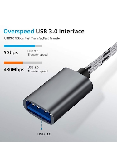Lunatic 0149 Usb 3.0 Otg To Type C Micro Usb Data Şarj Hızlı
