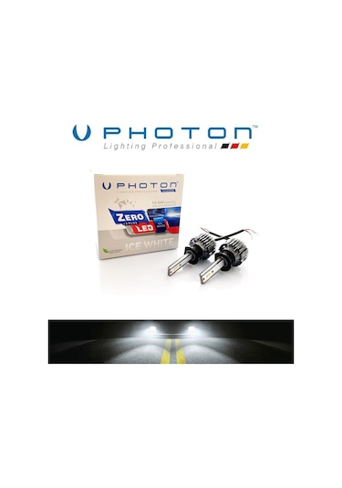 H1 Led Xenon Oto Ampul Photon Zero Fansız Beyaz