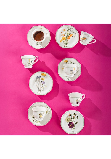 Perotti Secret Garden 6 Kişilik 12 Parça Porselen Fincan Takımı