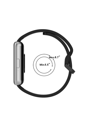 Samsung Galaxy Uyumlu Fit 3 Sm-r390 İçin Düz Renk Toka Silikon Saat Bandı Beyaz