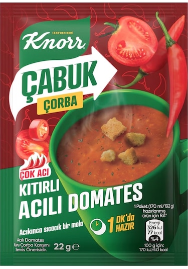 Knorr Çabuk Çorba 6 Çeşit 36 Lı Karma Paket