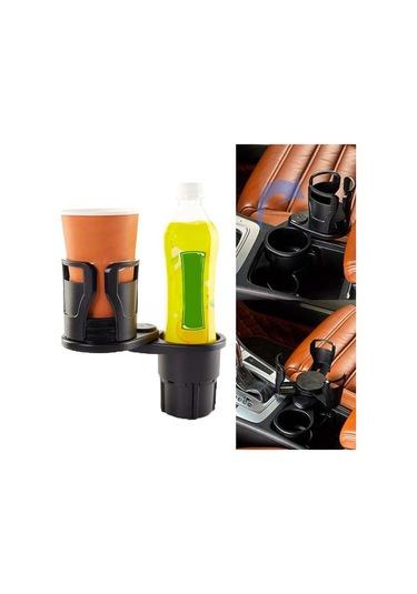 Ally 360° Döndürülebilir Araç Bardaklık 2Li Araç Içecek Tutacağı Siyah (197457222)