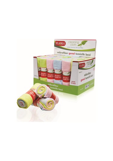 FLORA 3’LÜ MİKROFİBER TEMİZLİK BEZİ 30CMx40CM F225