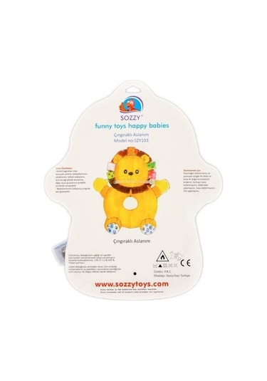 Sozzy Toys Çıngıraklı Aslanım Szy103 Çok Renkli