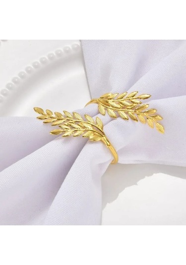 Ulzyvf Şık 6 Parça Peçete Halkası Seti - Hediye Paketli Ve Dayanıklı Diğer Diğer