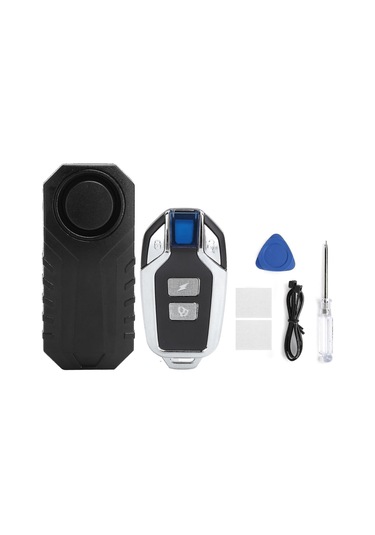 Gajeena "7 Seviye Hassasiyetli Kablosuz Bisiklet, Scooter Ve Motosiklet İçin Titreşim Alarmı 113db, Ip55 Su Geçirmez "