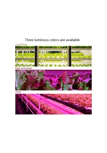 Tongxida Led Bitki Büyüme Lambası, 30cm Pembe, Akıllı Uzaktan Kumandalı Dolap Işığı Zaman Saksı Bitkisi Pembe