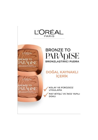 L'Oreal Paris Bronze To Paradise Mat Bronzlaştırıcı Pudra Baby 02