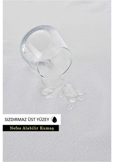 Wellsoft Sıvı Su Geçirmez Ped Dört Köşe Lastikli Tek Çift Kişilik Yatak Koruyucu Sessiz Alez