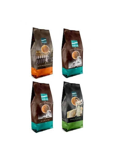 Schiller Premium Blend + Schlossmischung + Inselmischung + Aurum Çekirdek Kahve 4'lü
