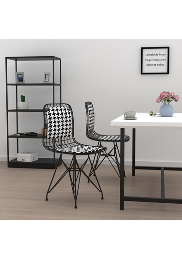 Knsz kafes tel sandalyesi 1 li mazlum syhkono sırtminderli ofis cafe bahçe mutfak