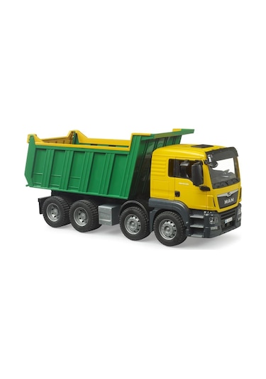 Bruder Man Tgs Çöp Kamyonu Sarı Yeşil Br03766