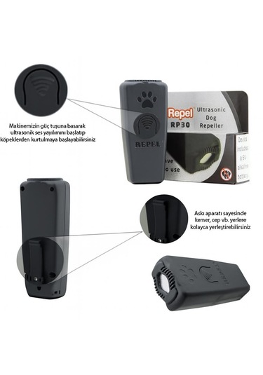 Repel Rp 30 V2 El Tipi Köpek Kovucu Eğitici 30 Metre Etkili