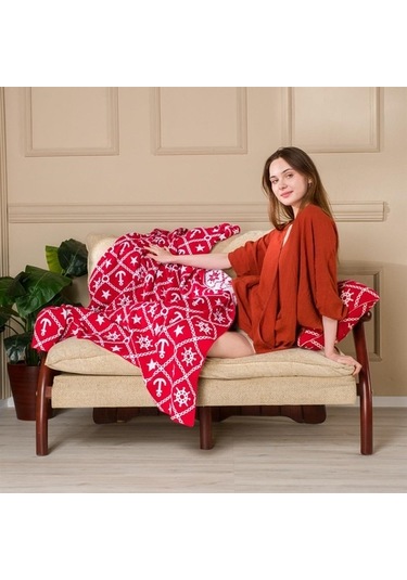 Marin Desen Triko Battaniye Koltuk Şalı (538861488)-130X170