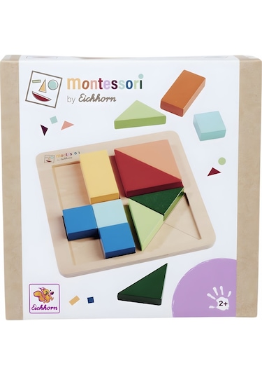 Eichhorn Montessori Ahşap Şekil Bulmaca Puzzle