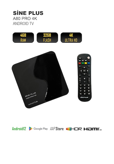 Sine Plus A80 Pro 4K 32 GB Android TV Box