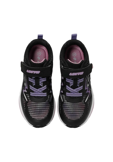 Lotto 101503120 Montese G Ps Siyah-mor Kız Çocuk Spor Ayakkabı Siyah