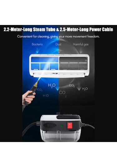 El Buharlı Basınçlı Yıkama Makinesi Taşınabilir Kanepe Mutfak Beyaz