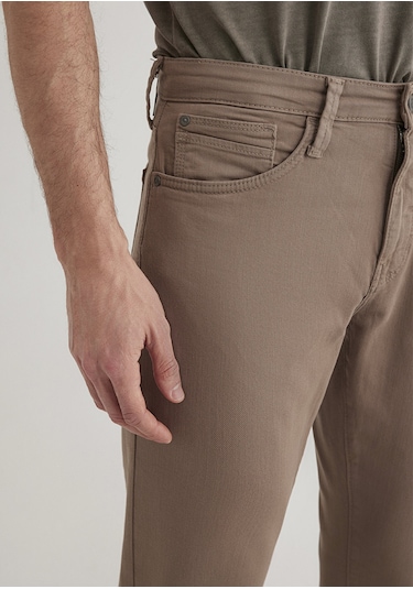 Mavi - Marcus Kahverengi Comfort Gabardin Pantolon 0035189452 Kahverengi
