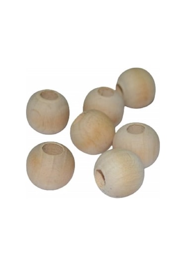 16 Mm Ahşap Boncuk 50 Adet