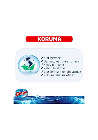 Bingo Oksijen Limon Kokulu Çamaşır Suyu 4 x 3240 ML