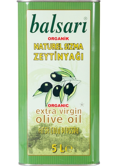 Balsarı Organik Natürel Sızma Zeytinyağı 5 L