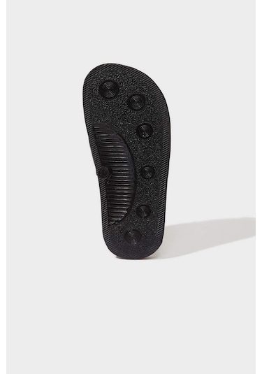 Defacto Erkek Çocuk Desenli Yüksek Taban Terlik F0035a825smbk23 Siyah