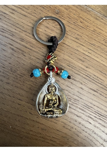 Feng Shui Buda Figürlü Metal Anahtarlık