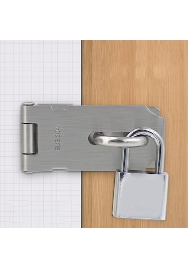 3 İnç Kapı Tokası Hırsızlığa Karşı Korumalı Kapı Kilidi Kolay Kurulum