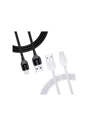 Rock Space Z15 Type-C Şarj Ve Data Aktarım Kablosu 1Mt 2A-Siyah