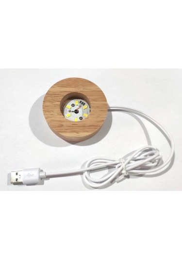 Satürn Çemberindeki Kız Işıklı Cam Küre, Usb Li-1266 Çok Renkli