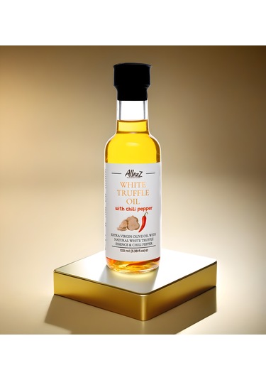 Allezz Acı Biberli Beyaz Trüflü Natürel Sızma Zeytinyağı 100 ML