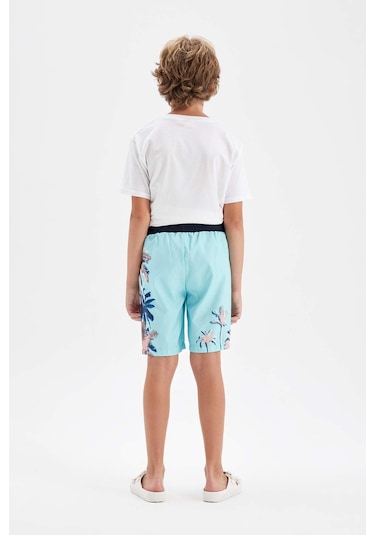 DeFacto Erkek Çocuk Palmiye Desenli Deniz Şortu C3594A824HSTR177 DeFacto Erkek Çocuk Palmiye Desenli Deniz Şortu C3594A824HSTR177