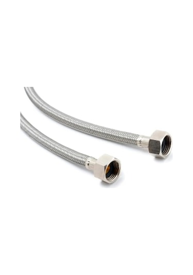 Gms 3-8 Dişi Çelik Klozet Bağlantı Flex Hortumu Spirali 50 Cm 2 Adet