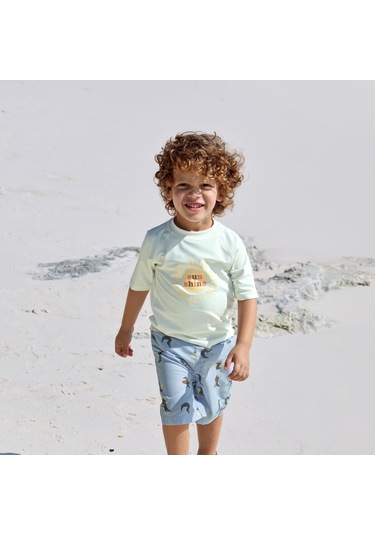 Lassig Crocodile Uv Korumalı Mayo Şort Sky Blue Mavi